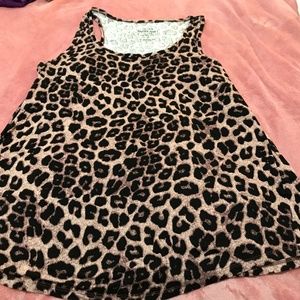 Torrid razor back cheetah print sleep tank top